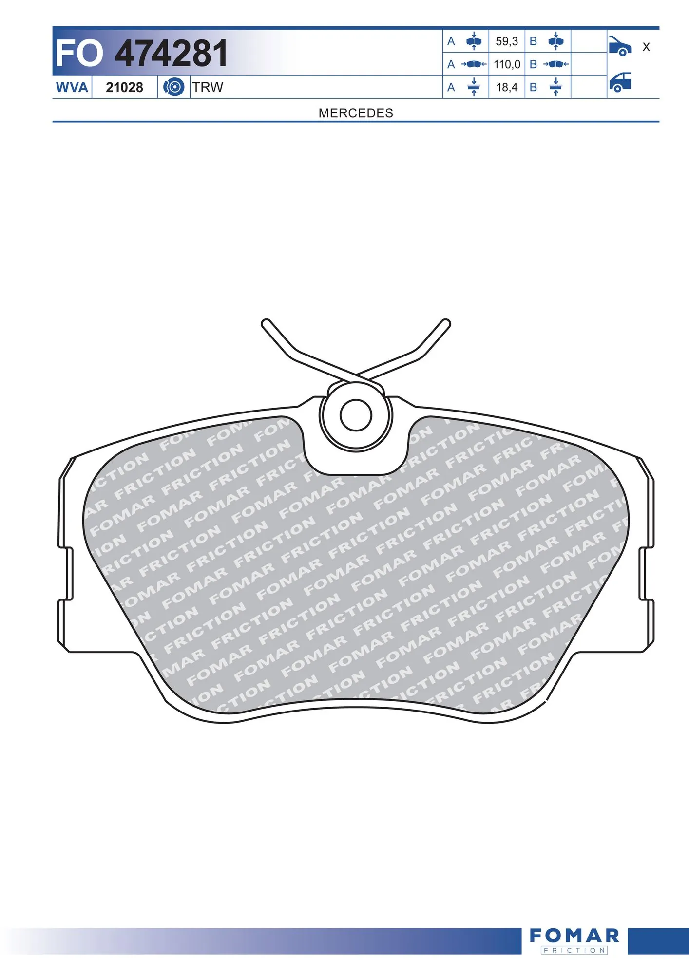 Brake Pad Set, disc brake